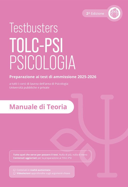 Testbusters TOLC-PSI 2025 - Manuale di Teoria