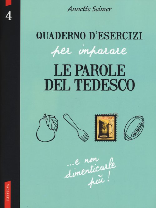 Quaderno d'esercizi per imparare le parole del tedesco