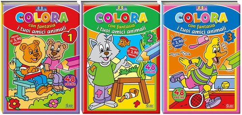 Colora con fantasia i tuoi amici animali