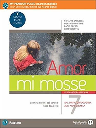 Amor Mi Mosse. Letteratura Italiana. L`instaurazione Del Canone. 7