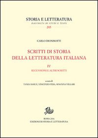 Scritti di storia della letteratura italiana
