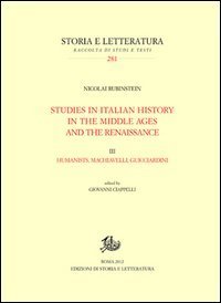 Studies in italian history in the Middle Ages and the Renaissance