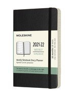 18 Months, Weekly Notebook. Pocket, Soft Cover, Black