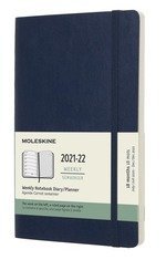 18 Months, Weekly Notebook. Pocket, Soft Cover. Sapphire Blue