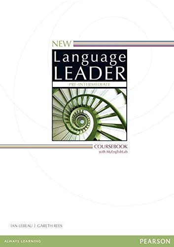 New Language Leader Pre-intermediate. Coursebook. My Englishlab