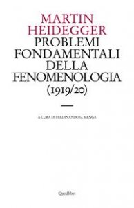 Problemi fondamentali della fenomenologia (1919-20)