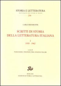 Scritti di storia della letteratura italiana