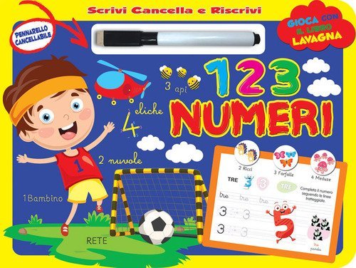 Scrivi e cancella 1 2 3 numeri