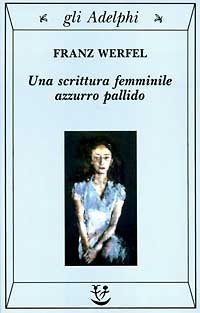 Una scrittura femminile azzurro pallido