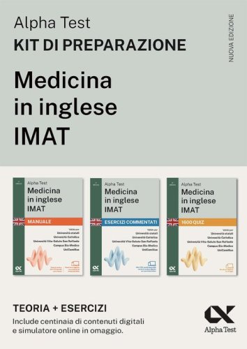 Alpha Test. Medicina in inglese IMAT 2026-2027. Kit di preparazione. Per test di ammissione universitari