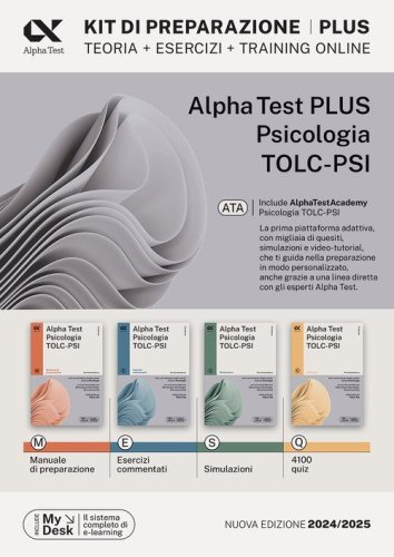 Alpha Test plus psicologia TOLC-PSI. Kit completo di preparazione con training on line personalizzato