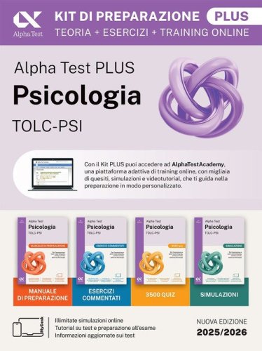 Alpha Test Plus&nbsp;Psicologia TOLC-PSI. Kit di preparazione Plus. Ediz. MyDesk