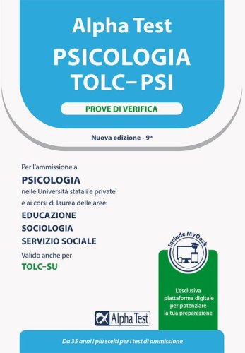 Alpha Test. Psicologia. TOLC-PSI. Prove di verifica