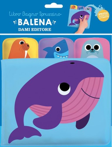 Balena. Libro bagno spruzzino