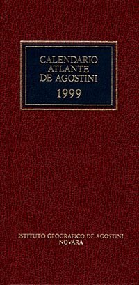 Calendario atlante De Agostini 1999
