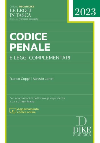 Codice penale e leggi complementari 2023