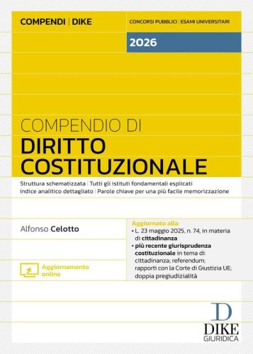 Compendio di diritto costituzionale 2026