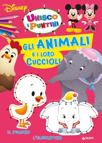 Gli animali e i loro cuccioli. Unisco i puntini
