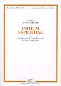 Initium sapientiae. Scritti in onore di Franco Festorazzi nel suo 70&ordm; compleanno
