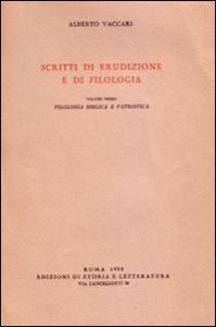 Scritti di erudizione e filologia