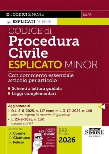 Codice di procedura civile esplicato. Ediz. minor