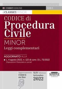 Codice di procedura civile minor. Leggi complementari