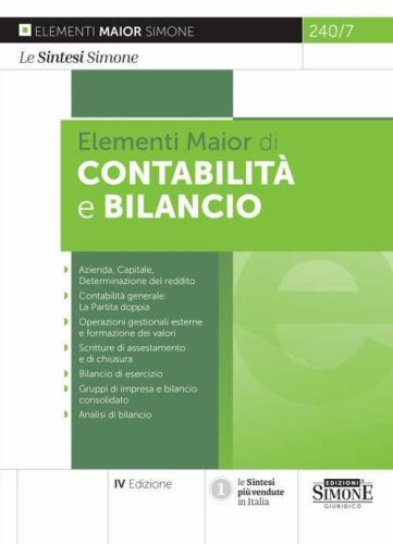 Elementi di contabilit&agrave; e bilancio. Ediz. maior