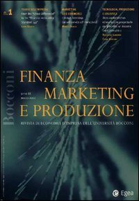 Finanza marketing e produzione