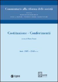 Costituzione. Conferimenti. Artt. 2325-2345