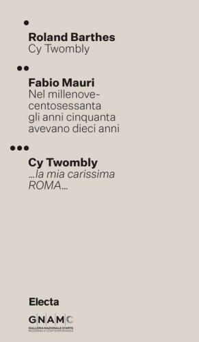 Cy Twombly. Ediz. italiana e inglese