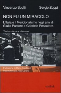 Non fu un miracolo: l'Italia e il Meridionalismo negli anni di Giulio Pastore e Gabriele Pescatore. Testimonianze e riflessioni