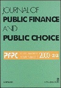 Journal of public finance and public choice - Economia delle scelte pubbliche (2000) vol. 2-3
