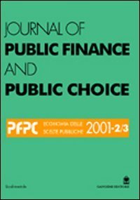 Journal of public finance and public choice - Economia delle scelte pubbliche (2001) vol: 2-3