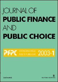 Journal of public finance and public choice - Economia delle scelte pubbliche (2003). Vol. 1