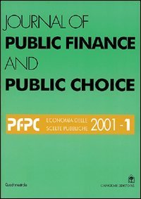 Journal of public finance and public choice - Economia delle scelte pubbliche (1997). Vol. 1
