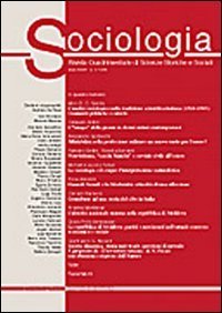 Sociologia. Rivista quadrimestrale di scienze storiche e sociali