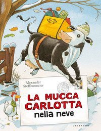 La mucca Carlotta sulla neve