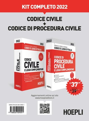 Codice civile e di procedura civile e leggi complementari. Kit completo 2022
