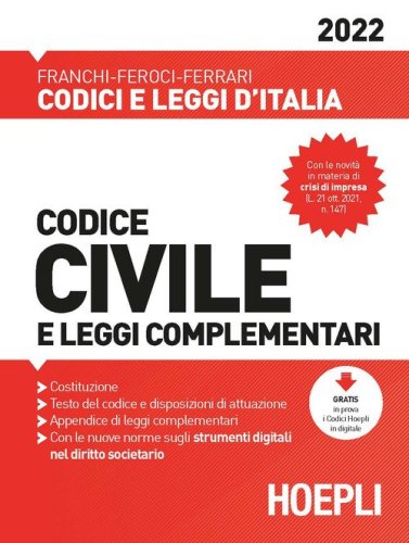 Codice civile e leggi complementari 2022