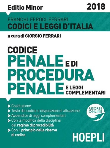 Codice penale e procedura penale 2018. Ediz. minore
