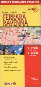 Ferrara e Ravenna. Pianta di citt&agrave; 1:7.500/1:6.500