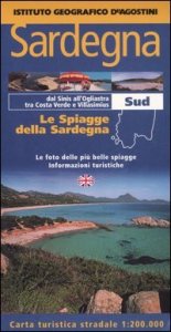 Sardegna. Sud 1:200.000. Le spiagge della Sardegna. Ediz. italiana e inglese