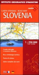 Slovenia. Carta stradale 1:250.000