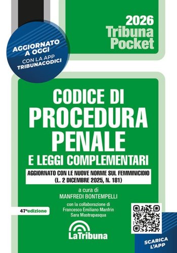 Codice di procedura penale e leggi complementari