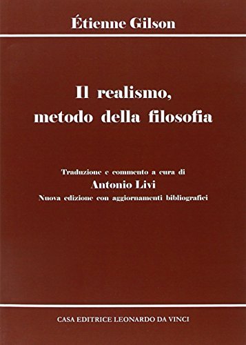 Il realismo, metodo della filosofia