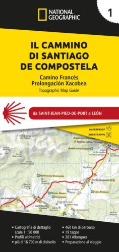Cammino di Santiago de Compostela 1:50.000