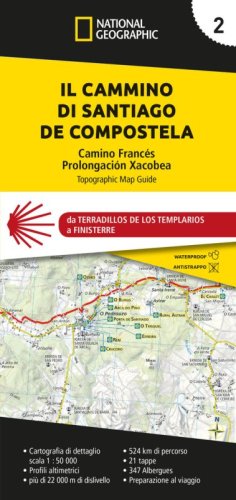 Cammino di Santiago de Compostela 1:50.000