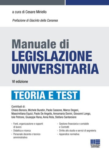 Manuale di legislazione universitaria