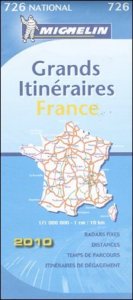 France. Grands itin&eacute;raires 1:1.000.000