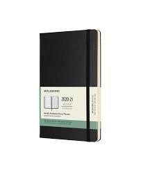 18 Months, Weekly Notebook. Large, Hard Cover, Black